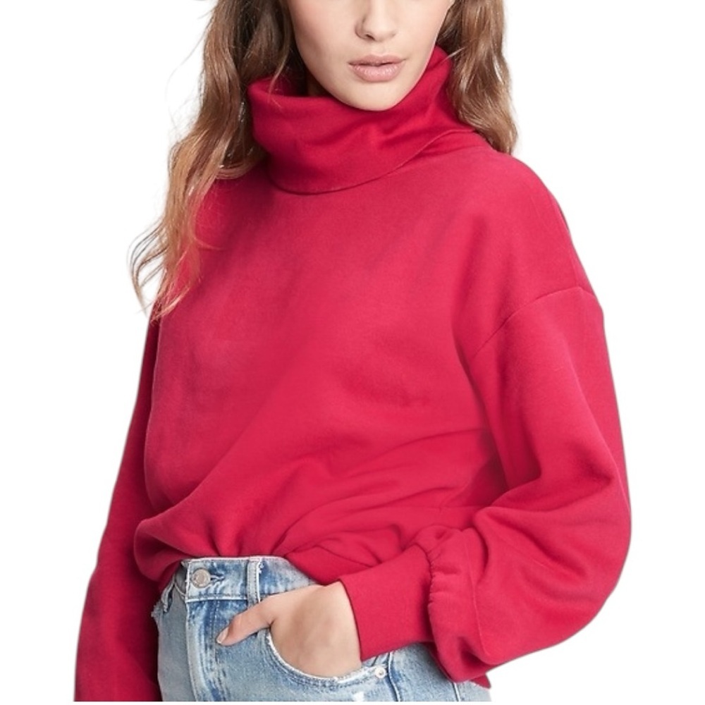 Gap Turtleneck Sweatshirt Red